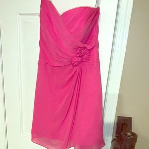 Cocktail dress/wedding dress pink strapless sz 8